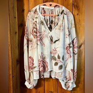 Lucky Brand Baby Doll Blouse Size XL